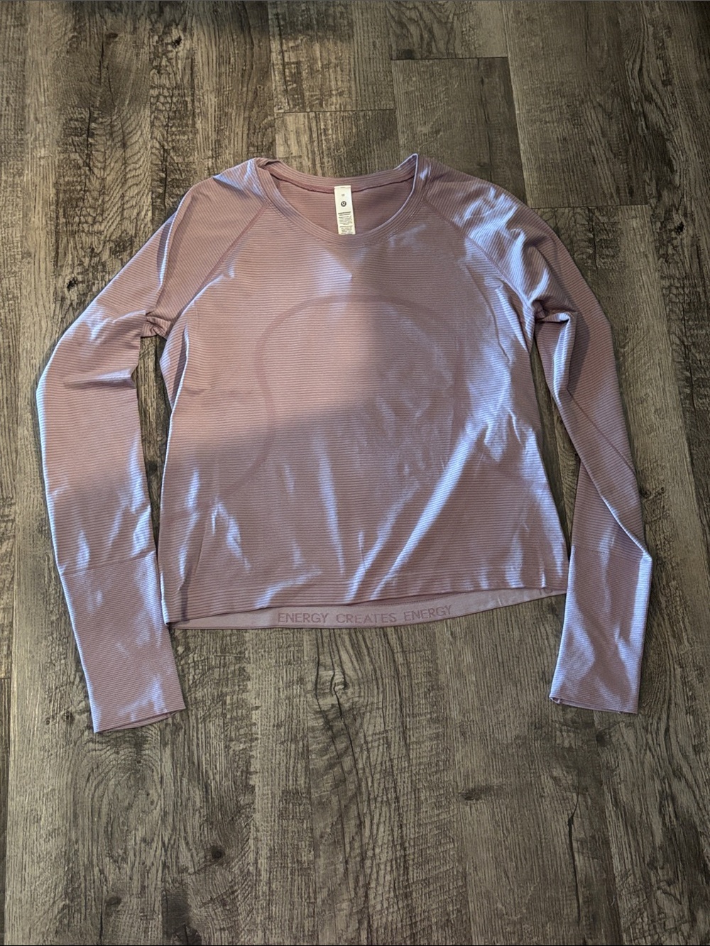 Lululemon Swiftly Tech Long Sleeve - Waist Length - Light Purple - Size 10